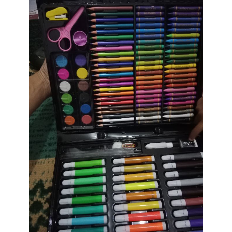 

set alat lukis lengkap terbaru - art 150 pcs terlengkap murah