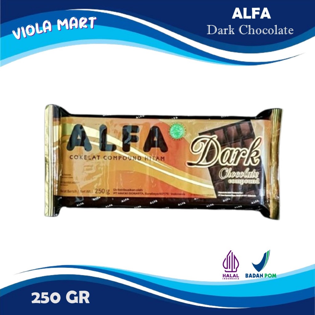 

Cokelat Batang ALFA 250gr - Coklat Blok / Dark Chocolate Compound