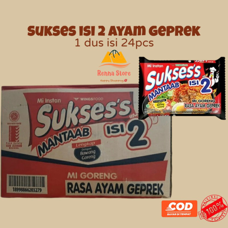 

SUKSES isi Mi Goreng Ayam Geprek (24pcs) Instan
