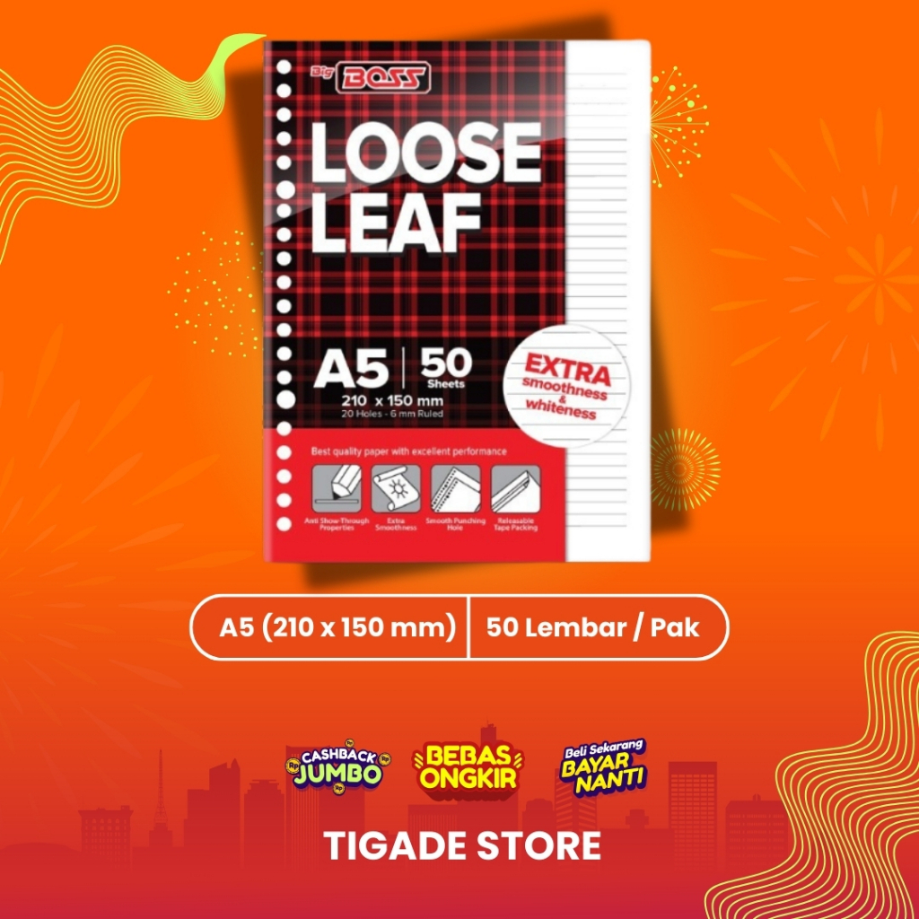 

LOOSE LEAF A5 50 LEMBAR / ISI BINDER A5 ISI 50 lbr