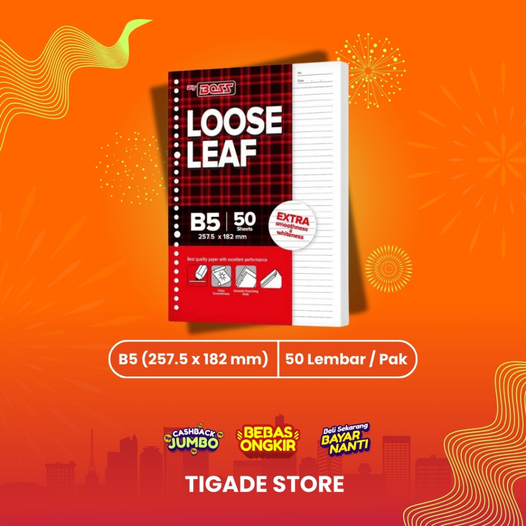 

LOOSE LEAF B5 50 LEMBAR || ISI BINDER B5 ISI 50 lembar