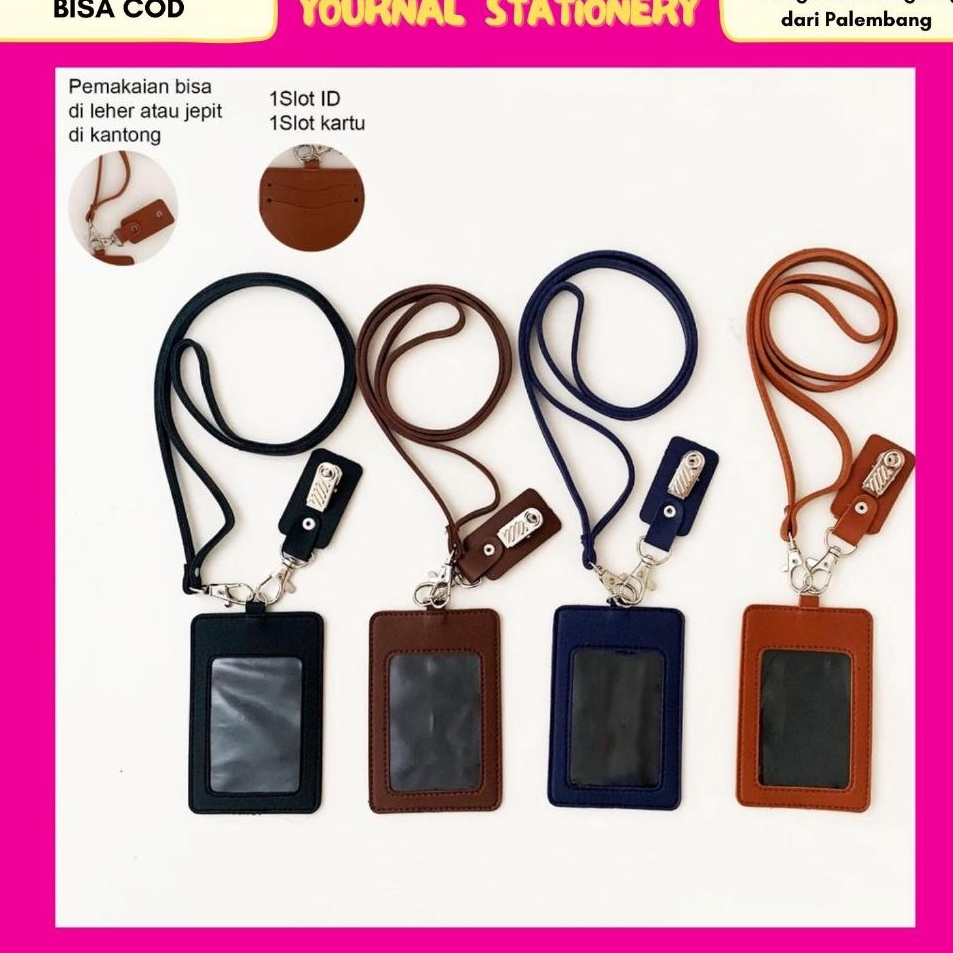 

Super Grosir Lanyard ID Flashee Card Holder Kulit Termasuk Tali Dan Penjepit Name Tag Kulit Flashee Custom Nama Logo Perusahaan
