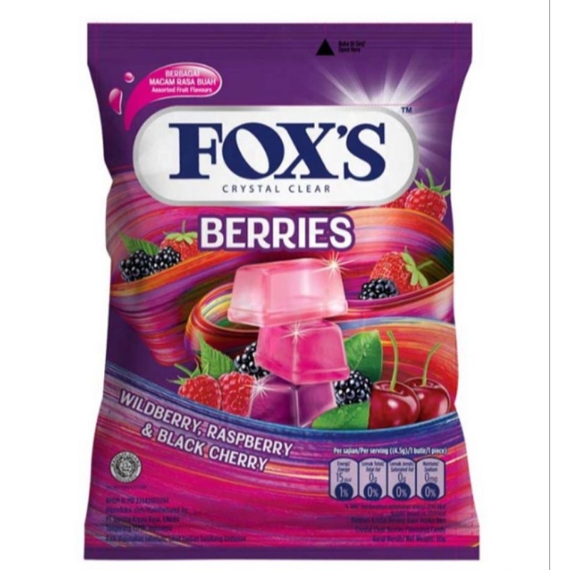 

FOX'S Crystal Clear Permen Berries 90 gram