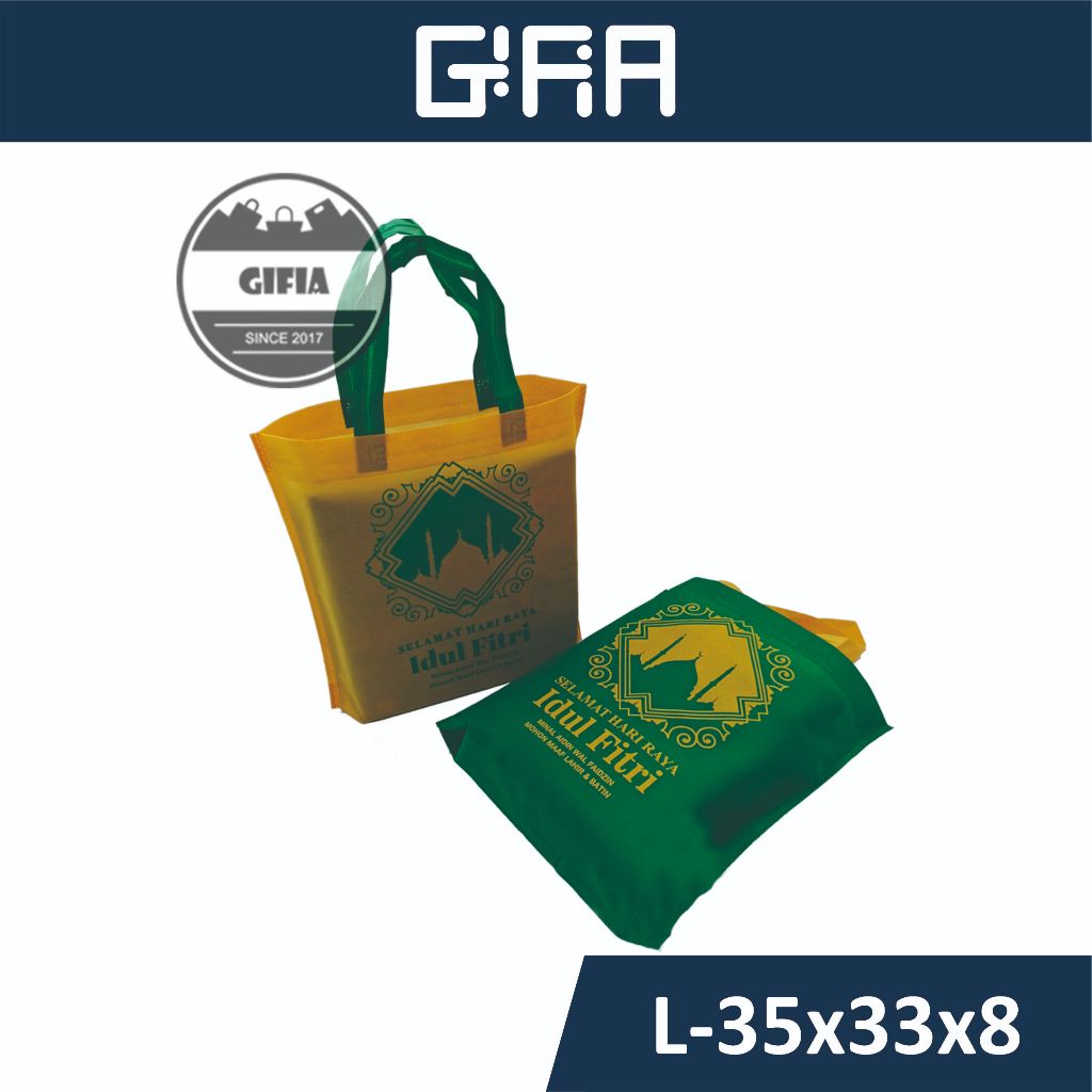 

Tas Idul Fitri / Tas Lebaran / Kantong Lebaran / Kantong Idul Fitri / Souvenir Idul Fitri (35x33x8)