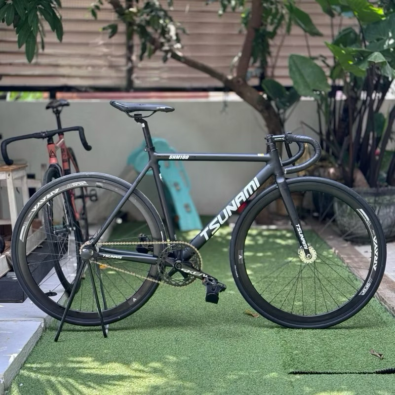 SEPEDA FIXIE TSUNAMI snm100 fullbike paket hedon TERLARIS ORIGINAL 