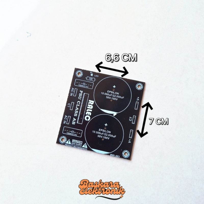 PCB ELCO 2 CAPASITOR CLASS AB