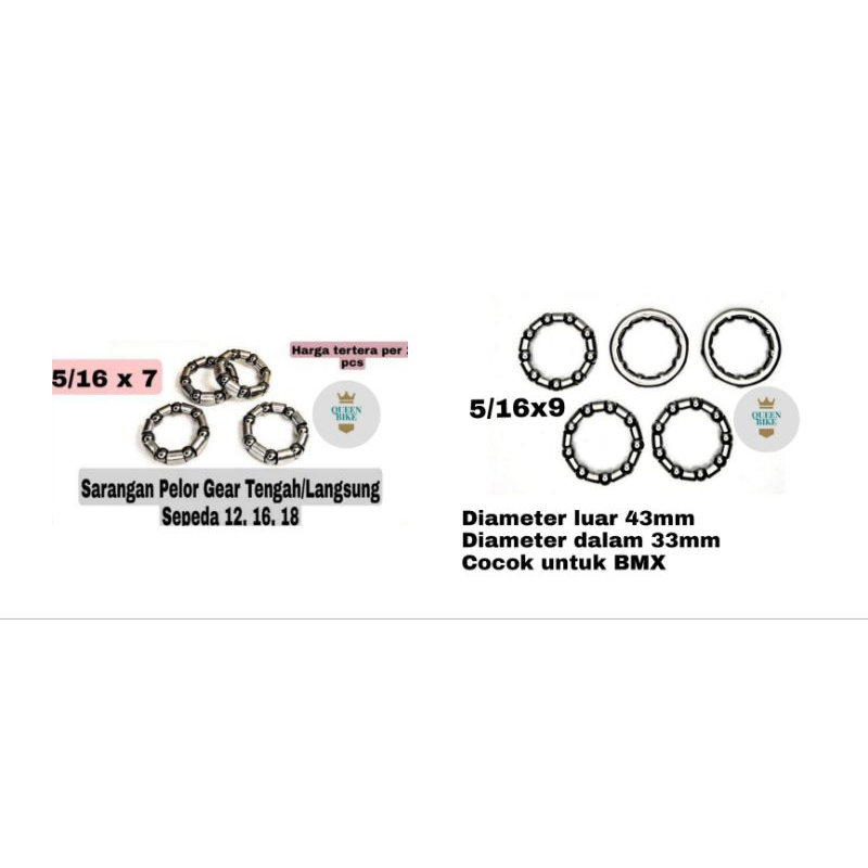 Gotri Renteng Tengah Sepeda Hagel Laher Sarang Tengah Sepeda BMX Opc Konterlis 12 / 16 / 18 / 20 Mur