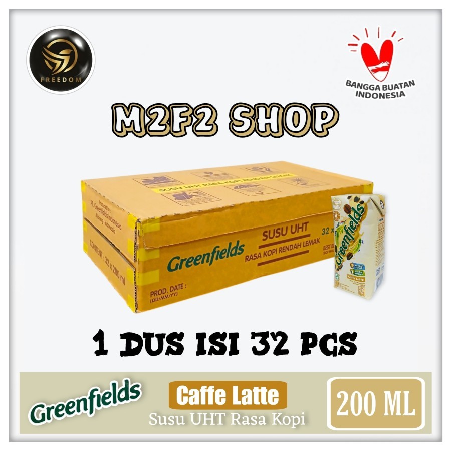 

Greenfields Low Fat Caffe Latte Milk | Susu UHT Kotak Rasa Kopi Rendah Lemak - 200 ml (Karton Karton)