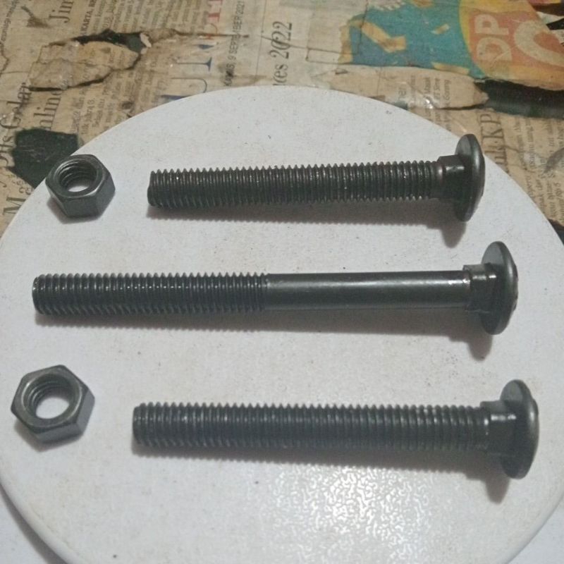 mur baut payung/baut mur cb 3/8x2~6 (5cm~15cm)  baut 14 atau kunci 14