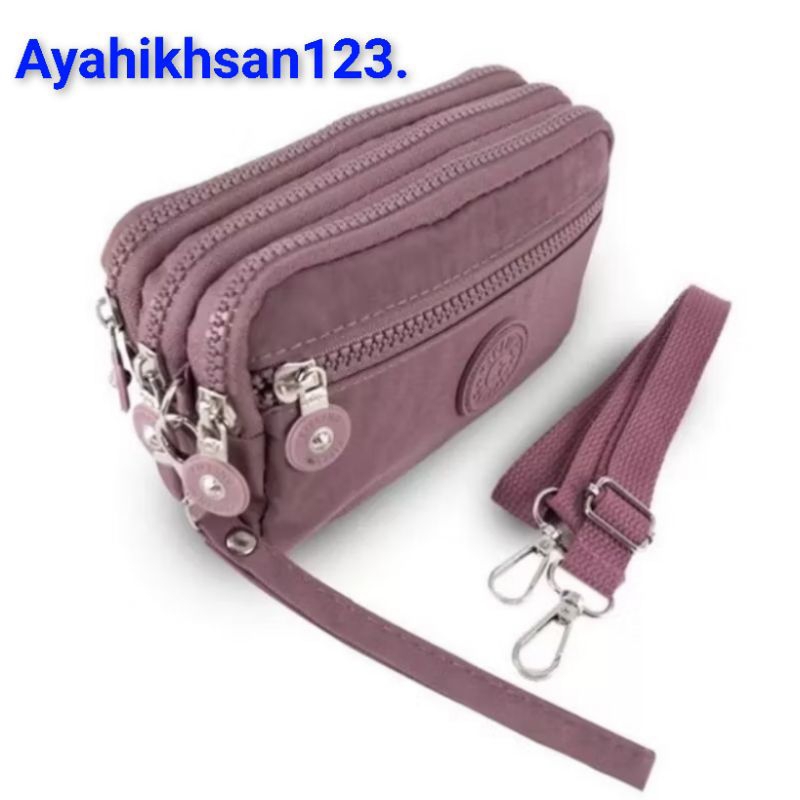 DOMPET WANITA/TAS SELEMPANG 4RUANG K-0167 WATERPROOF