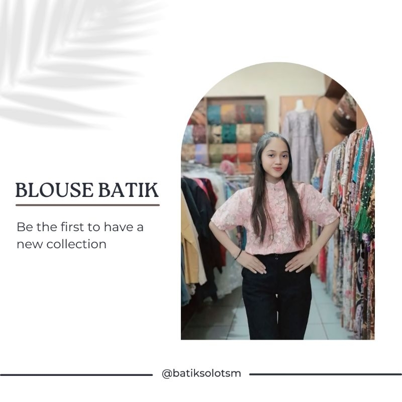 blouse batik lengan pendek