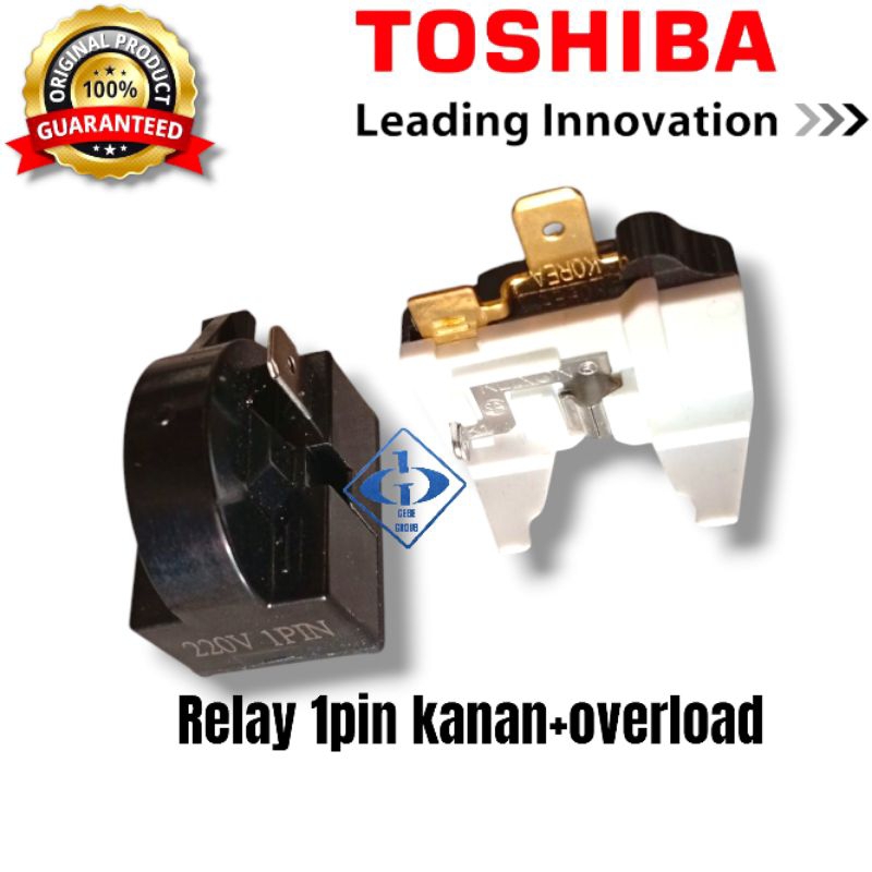 RELAY PTC OVERLOAD KULKAS TOSHIBA 1PINTU