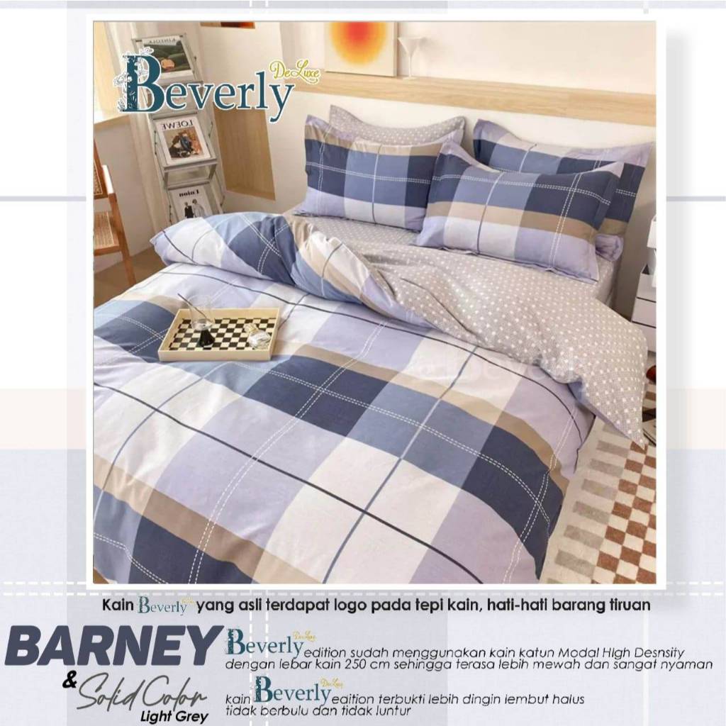 Sprei Katun BEVERLY BARNEY | Sprei Home Industri dari Katun CVC Premium | Sprei Uk.90,100,120,160,18