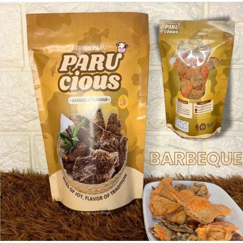 

KERIPIK PARU PARUCIOUS (LUNG CHIPS) ORIGINAL - BARBEQUE - SPICY
