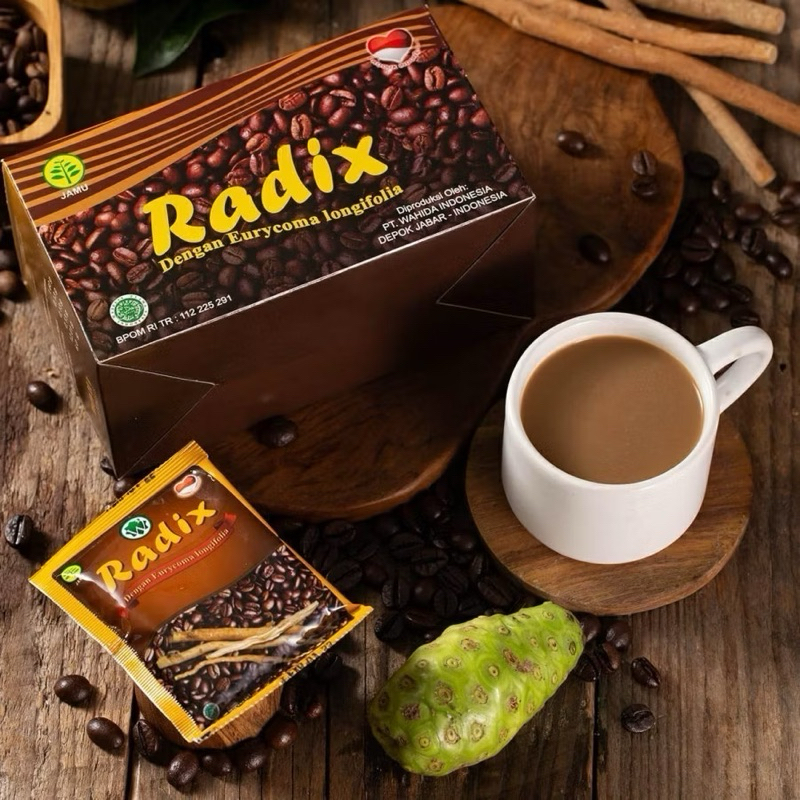 

Kopi Radix Herbal Wahida Original ( BPOM Resmi ) isi 15 Sachet