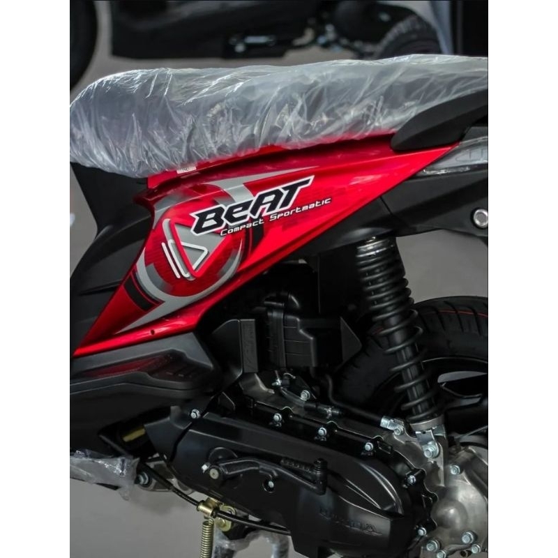 Striping lis sticker standar ori honda beat 2010 merah stiker beat karbu merah 2010