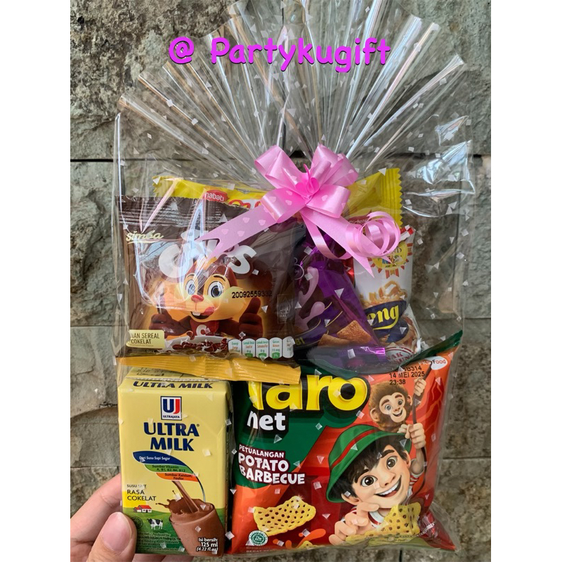 Bingkisan ulang tahun anak /Paket snack ulang tahun/Hadiah lomba/goodie bag/bingkisan ulang tahun/so
