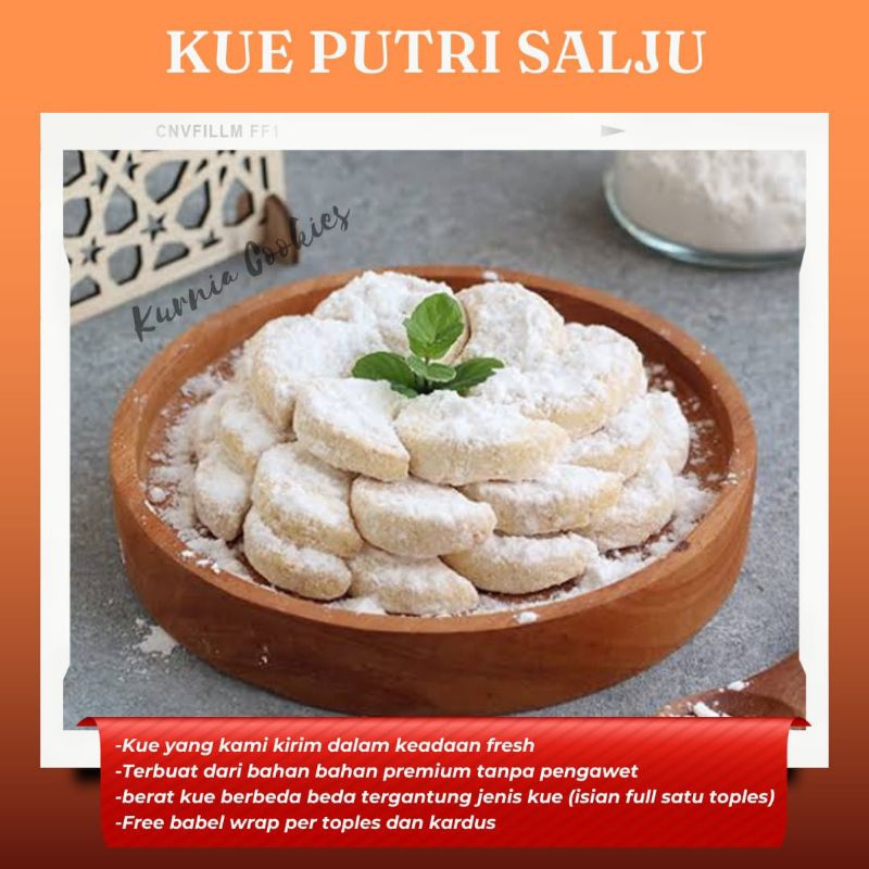 

Kue Putri Salju Ukuran 250 Gram / Kue Kering Putri Salju