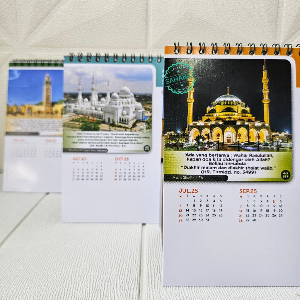 

KALENDER MEJA / KALENDER DUDUK TAHUN 2025 GAMBAR MASJID DUNIA