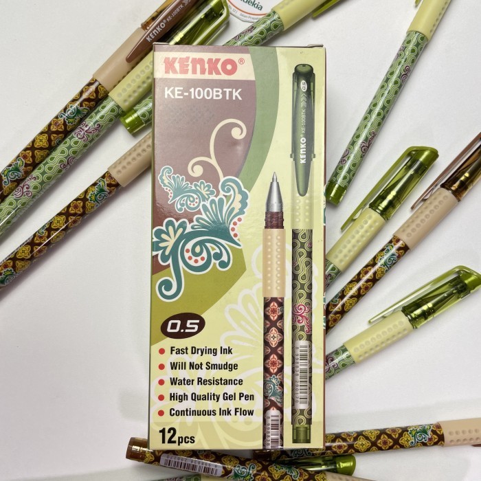 

Pulpen KENKO KE-100 Hitam Batik Edition - 1 pcs