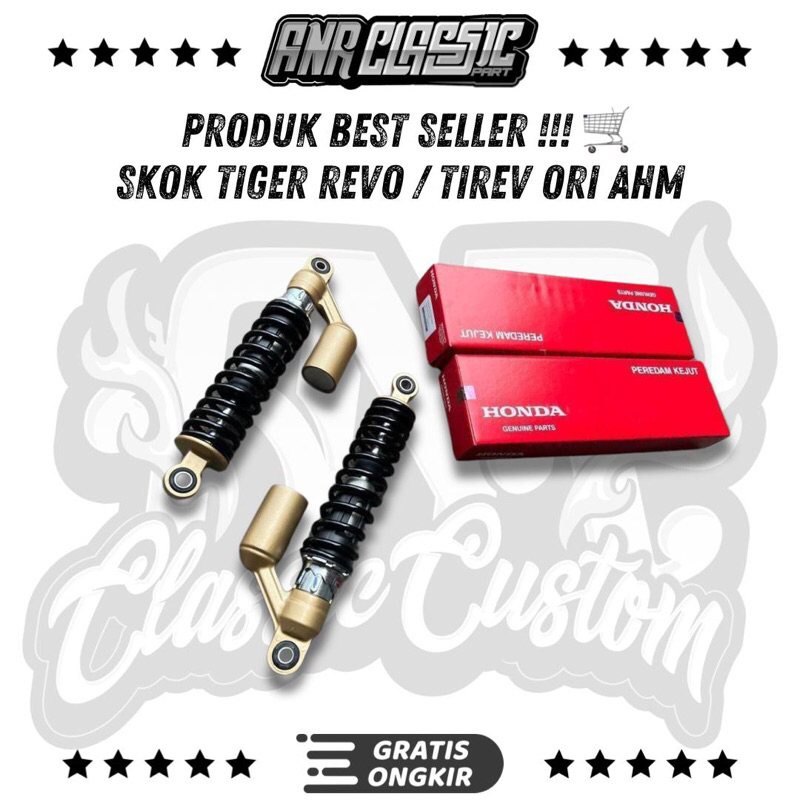 shock tirev original honda skok tiger revo ori ahm