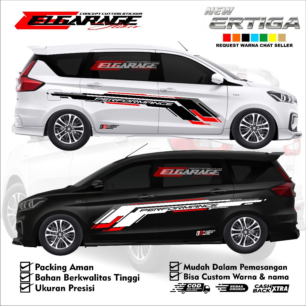 Sticker mobil ertiga sticker mobil ertiga list minimalist terbaru stiker mobil e ertiga terlaris