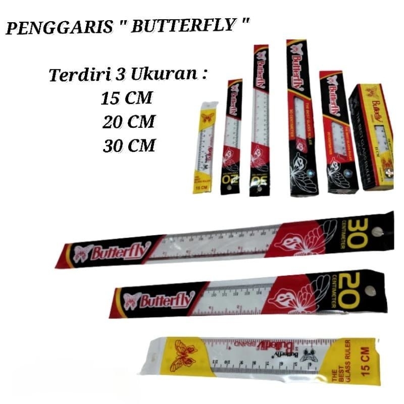 

PENGGARIS BUTTERFLY 15CM , 20CM , 30CM