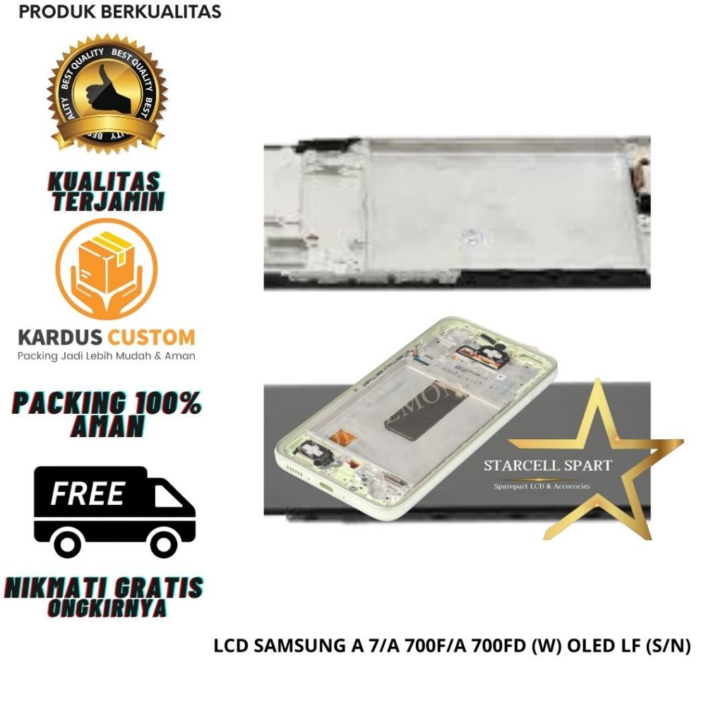 LCD SAMSUNG A 7/A 700F/A 700FD (W) OLED LF (S/N)