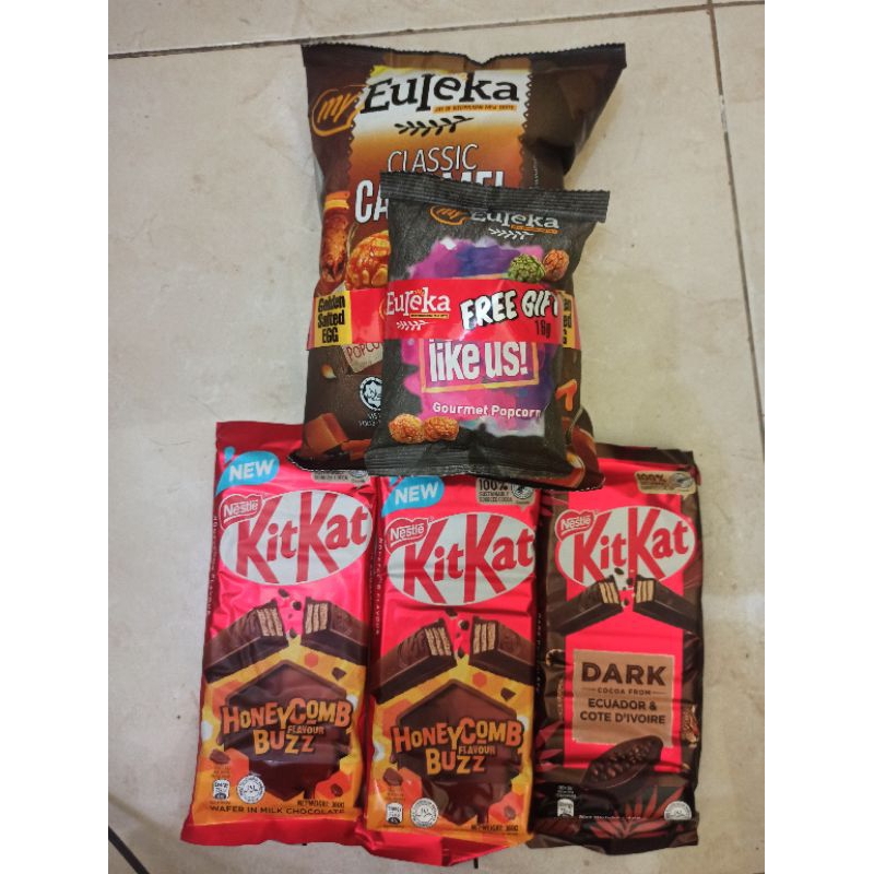

Jajan makanan ringan impor malaysia (pilih sesuai varian) kitkat my eureka