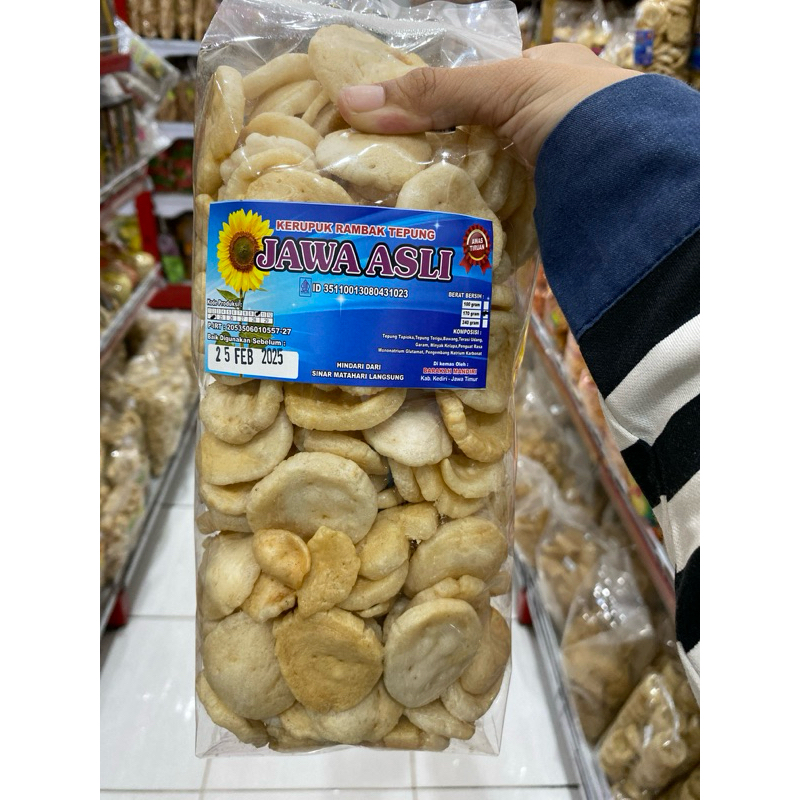 

Kerupuk Rambak Tepung Berat 170 Gram