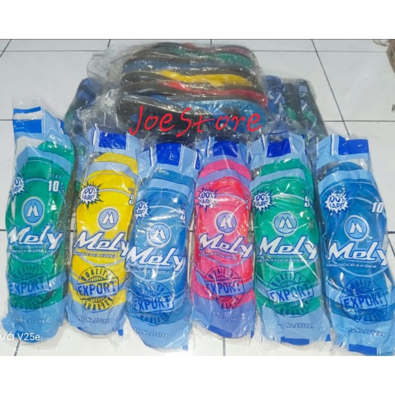 Grosir sandal Mely seri ukuran 9-10,5 isi 6 pasang