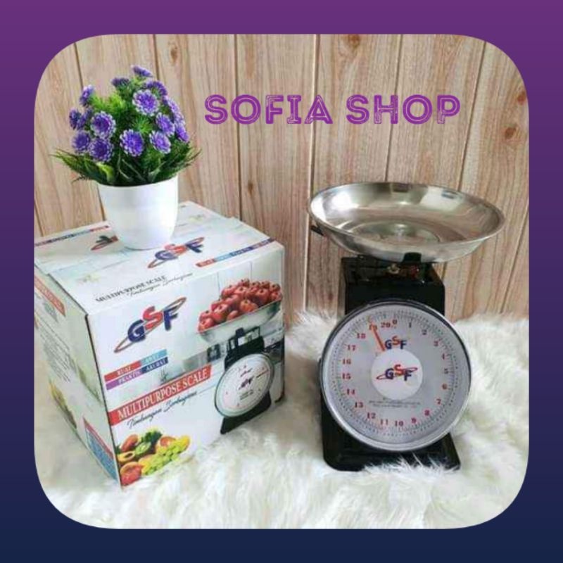 terlaris  timbangan GSF 20kg & 15kg timbangan duduk besi stainless 15 kg dan 20 kg