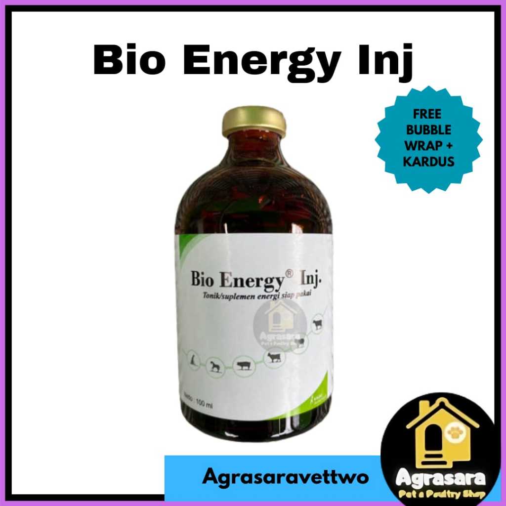 BIOENERGY 100 Ml Sumber ATP Energi Untuk Hewan Ternak Mirip BIODIN BIO ATP - Bio Energy 100 Ml