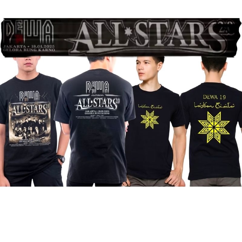 Kaos Dewa 19 Al Start 2025 - Kaos dewa 19 Konser - Kaos laskar cinta - kaos distro