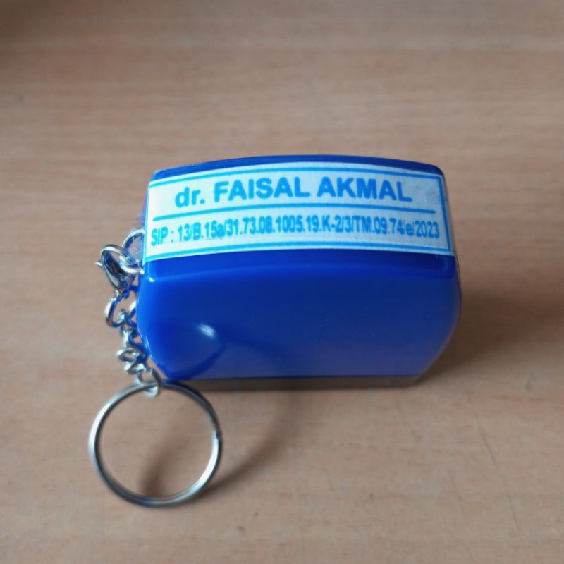 

stempel gantungan kunci, stempel lunas/nama