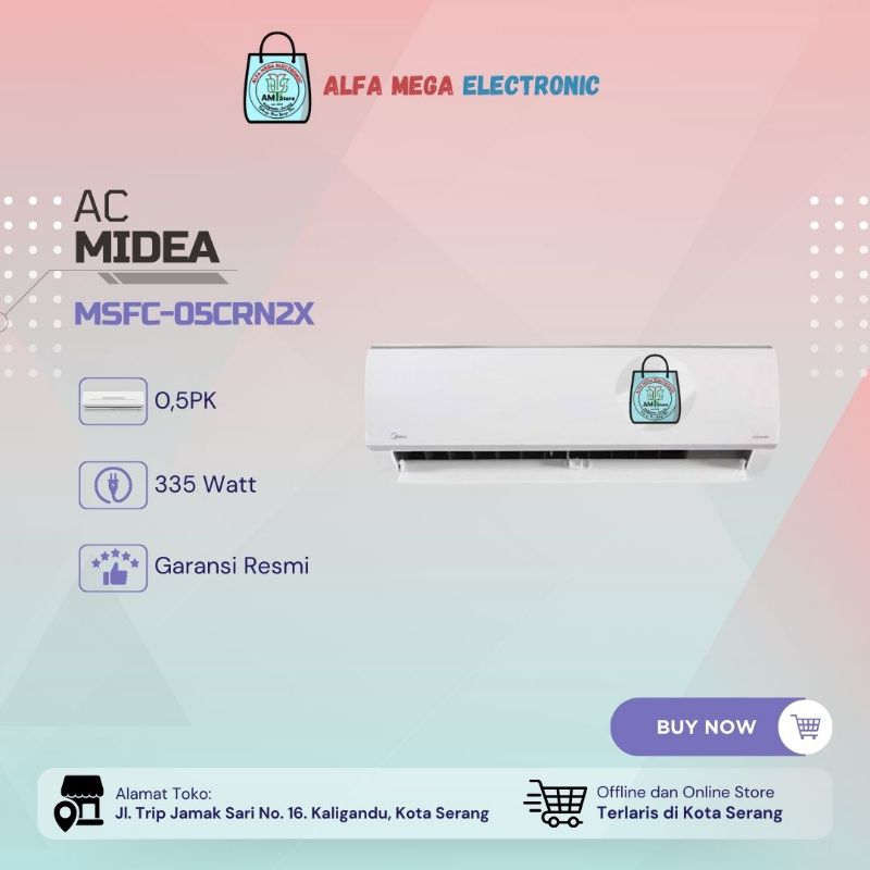 AC 1/2 PK MIDEA MSFC 05CRN2X