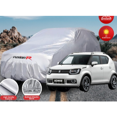 Cover Mobil / Sarung Mobil IGNIS merek FUSION R / Cover Mobil Putih