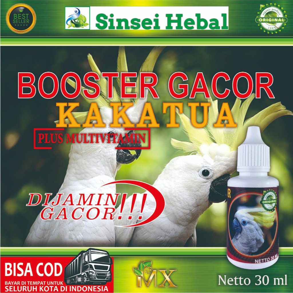 Booster Gacor Burung Kakatua / Vitamin Burung Kakatua