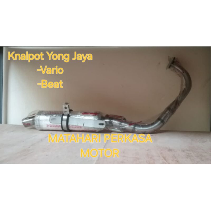 KNALPOT YONG JAYA UNTUK MOTOR VARIO / BEAT (BULAT)