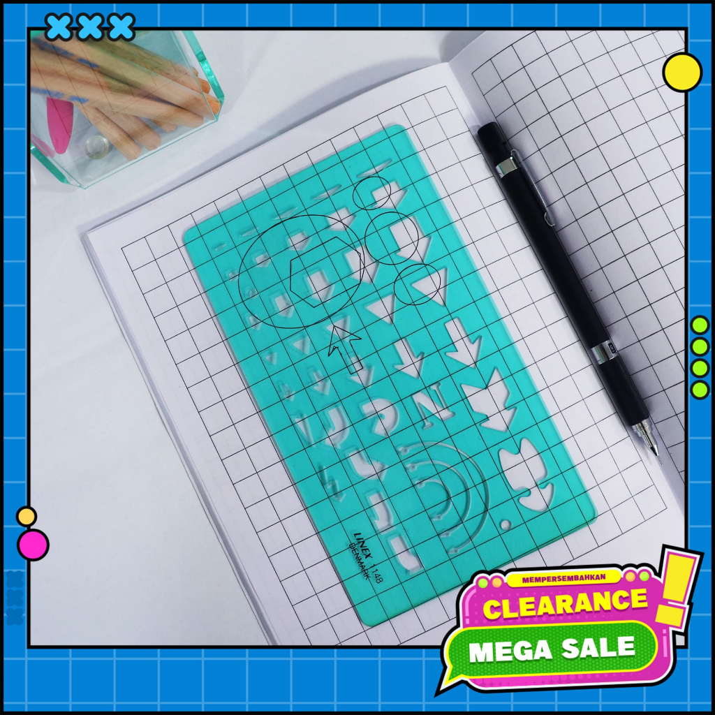 

[BMS Tangerang] Linex 1148 Penggaris Mal Arsitek Template Arah Panah - 5652 00 [Clearance]