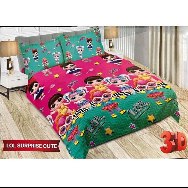 BONITA Sprei Bonita Single 2 IN 1 Ukuran 120x200 Motif Traffic Road Lol Surprise Cute | Sprei Bonita
