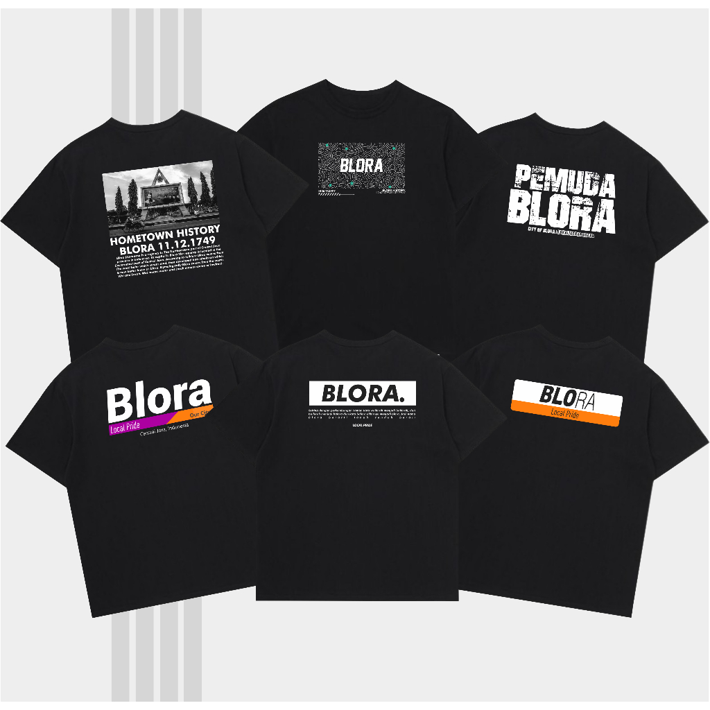 Kaos Blora kota samin T-shirt  Blora home town history blora Bahan cotton combed Premium