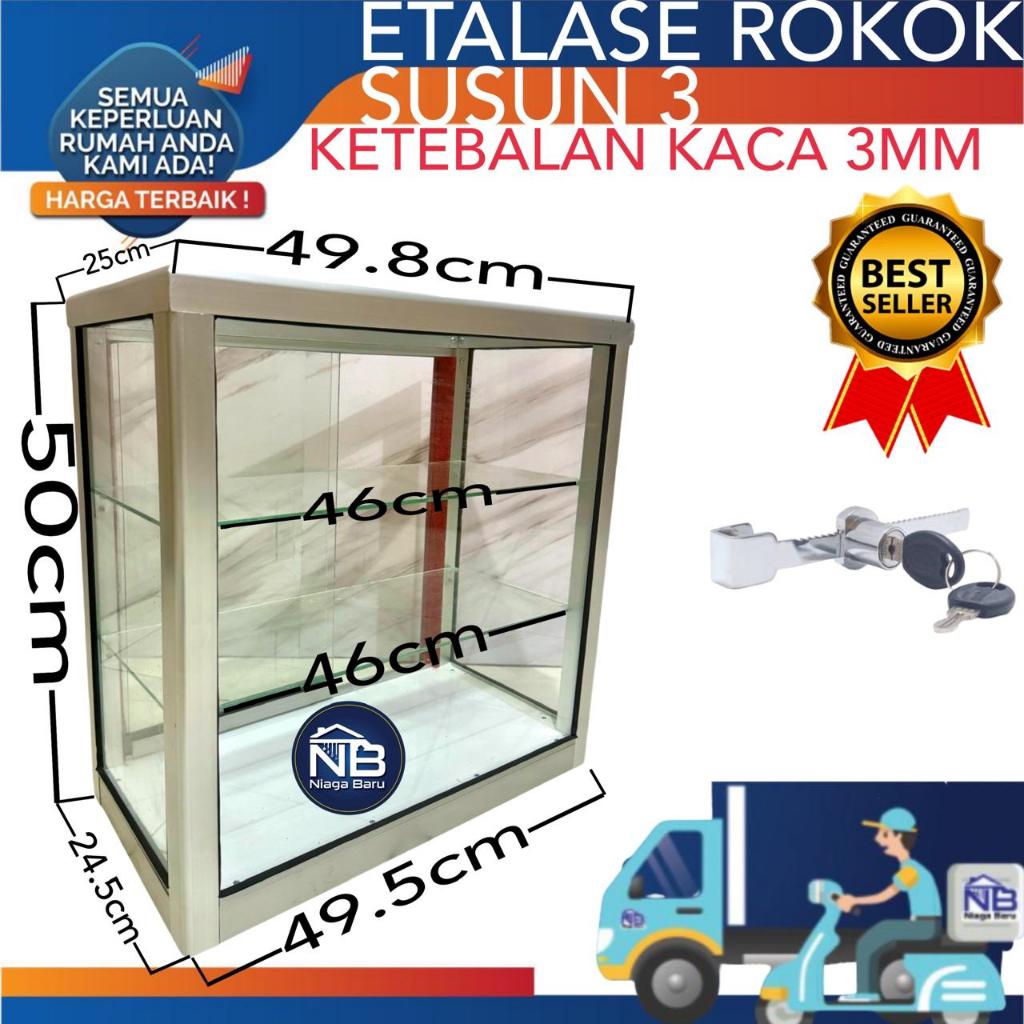 RAK ETALASE ROKOK ETALASE KACA MINI BOGOR DAN DEPOK GOJEK