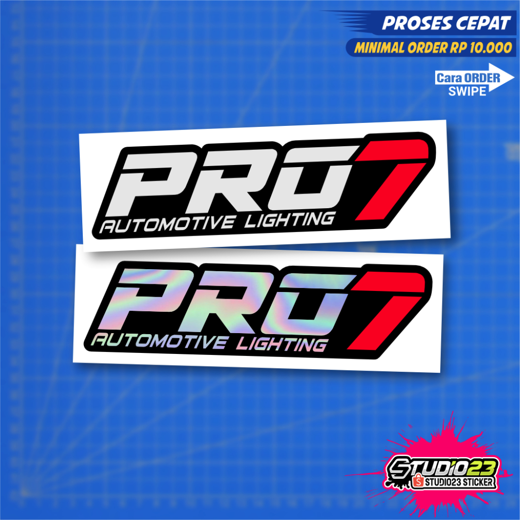 

Stiker PRO7 full warna Cutting Sticker PRO 7 hologram