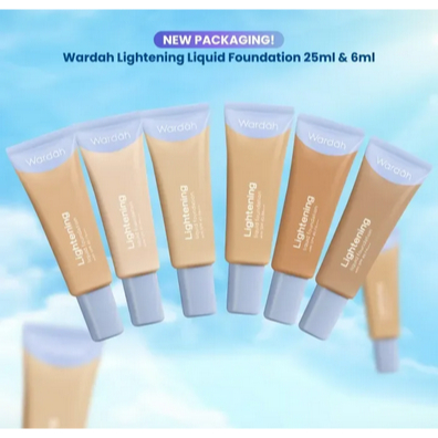 2797 || WARDAH Lightening Liquid Foundation 25 ml Foundation Cair BB CC DD Cream Compact TWC #4
