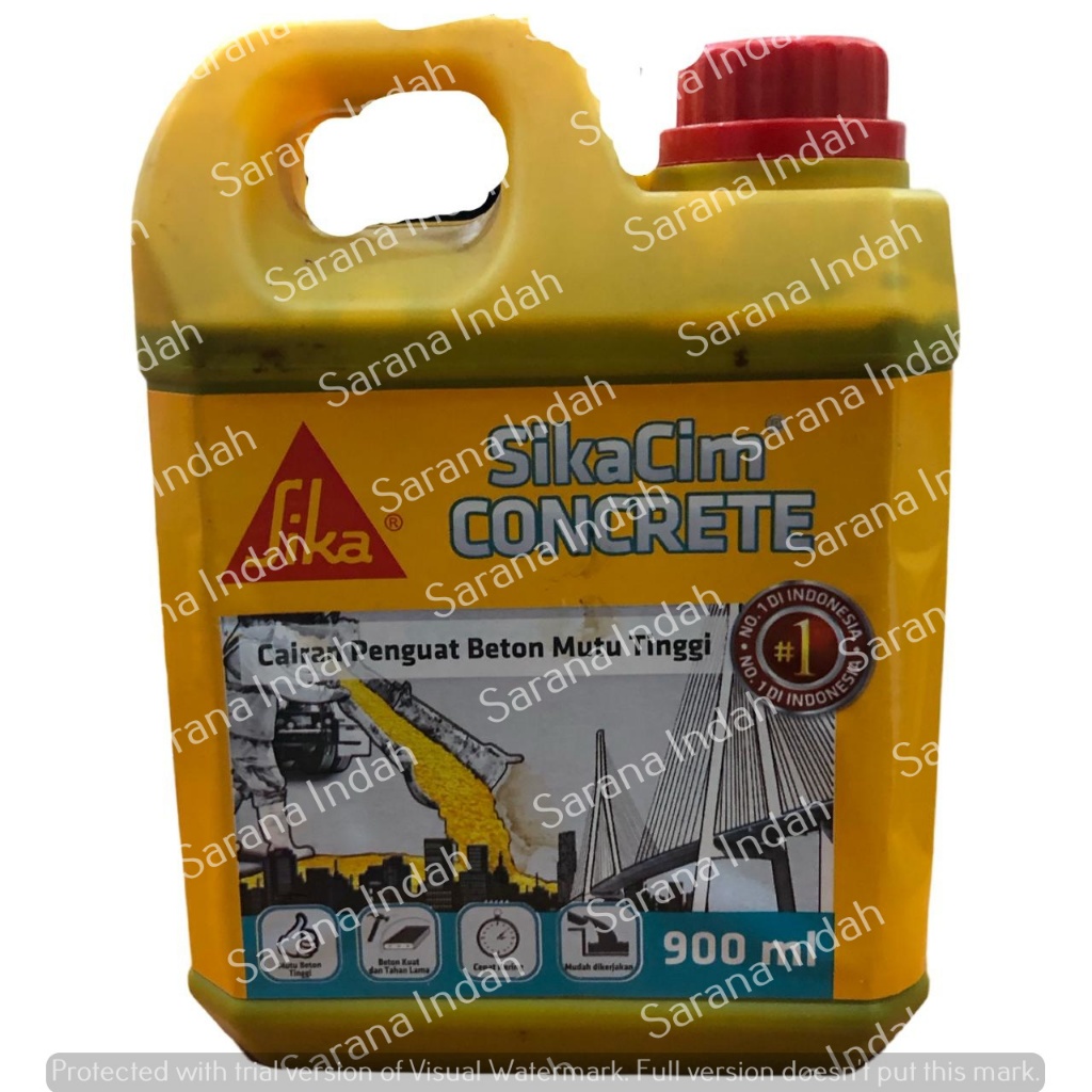 SIKA CONCRETE ADDITIVE 900ml CAIRAN PENGERAS BETON PENGERAS COR SIKASIM SIKA-SIM Sikacim Bonding Adh