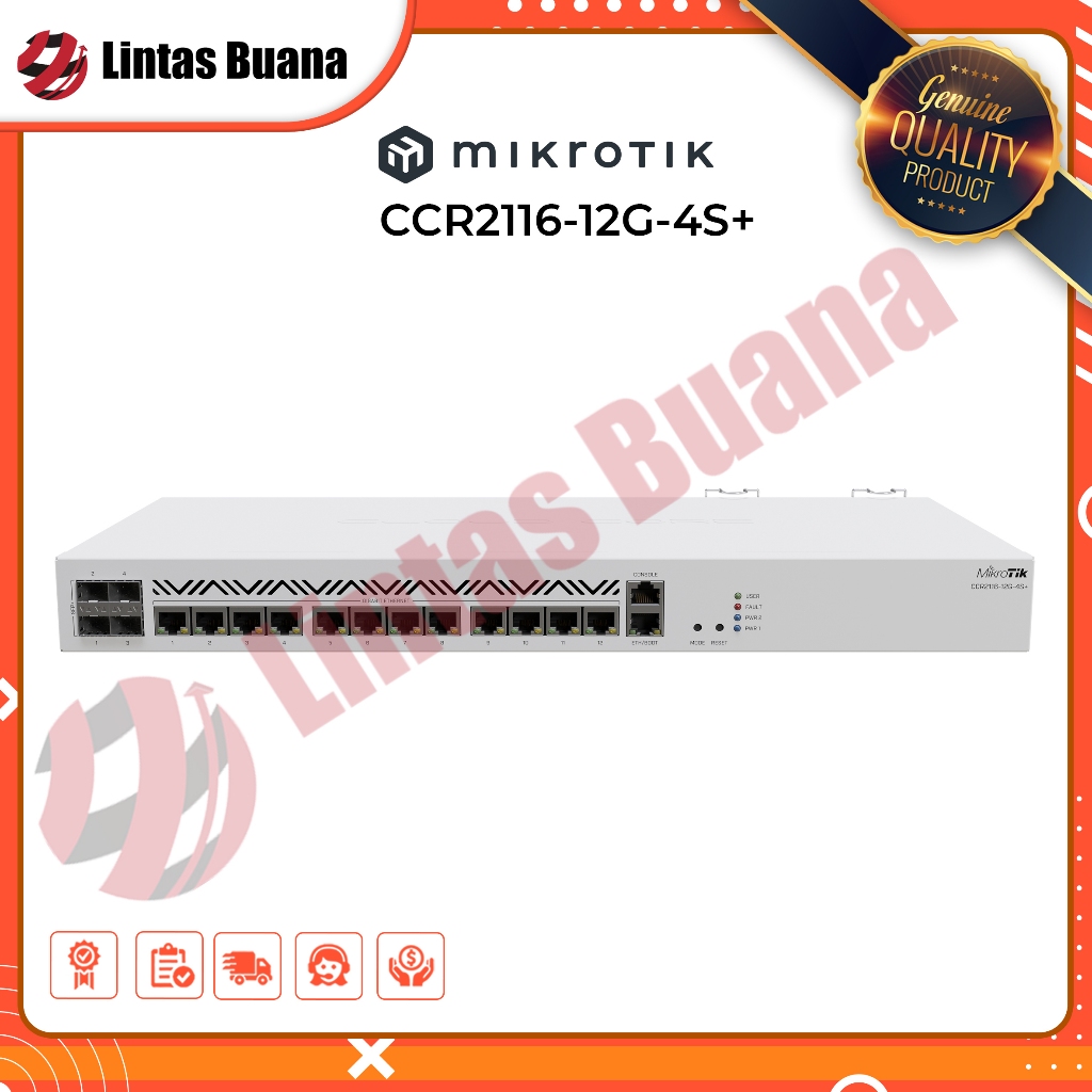PROMO Mikrotik CCR2116-12G-4S+ Router 16GB DDR4 ARM64