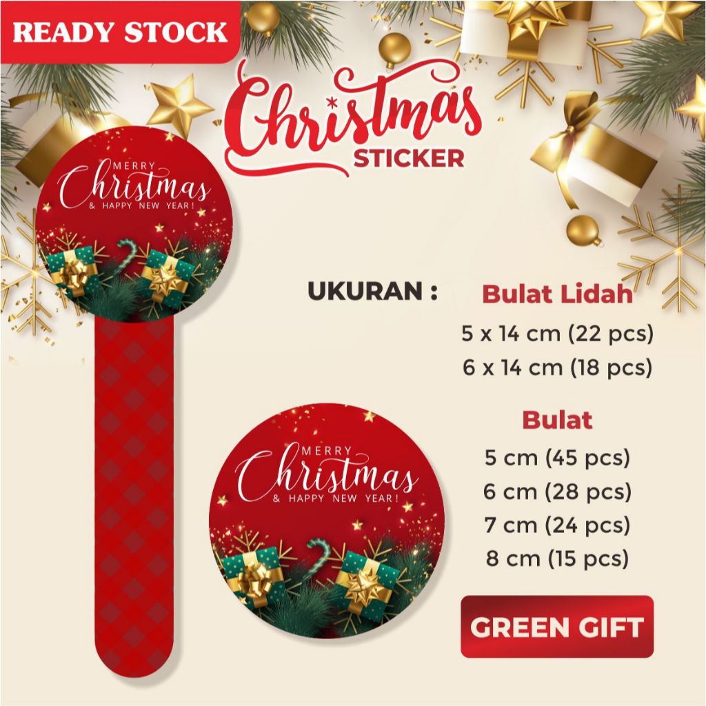 

Sticker Stiker Christmas Natal | Parcel Toples