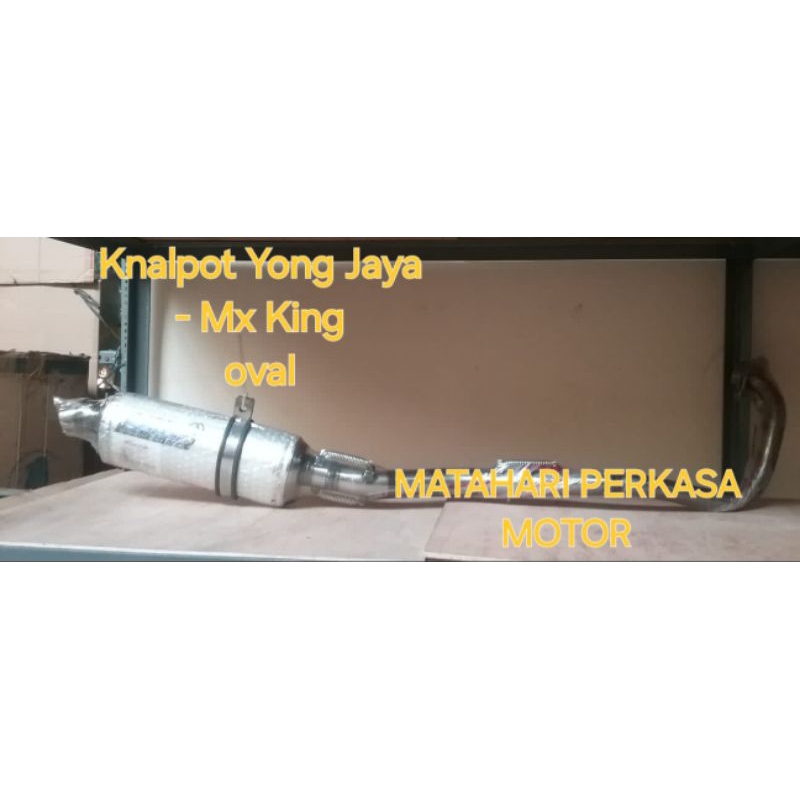 KNALPOT YONG JAYA UNTUK MOTOR MX KING OVAL