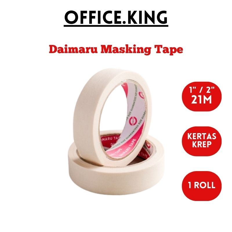 

Lakban Masking Tape Kertas 48mm 2” X 21M DAIMARU